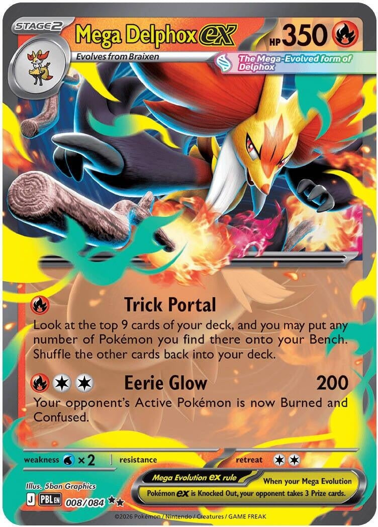 Image for Mega Delphox ex (008/084) (ME05) - Pokemon