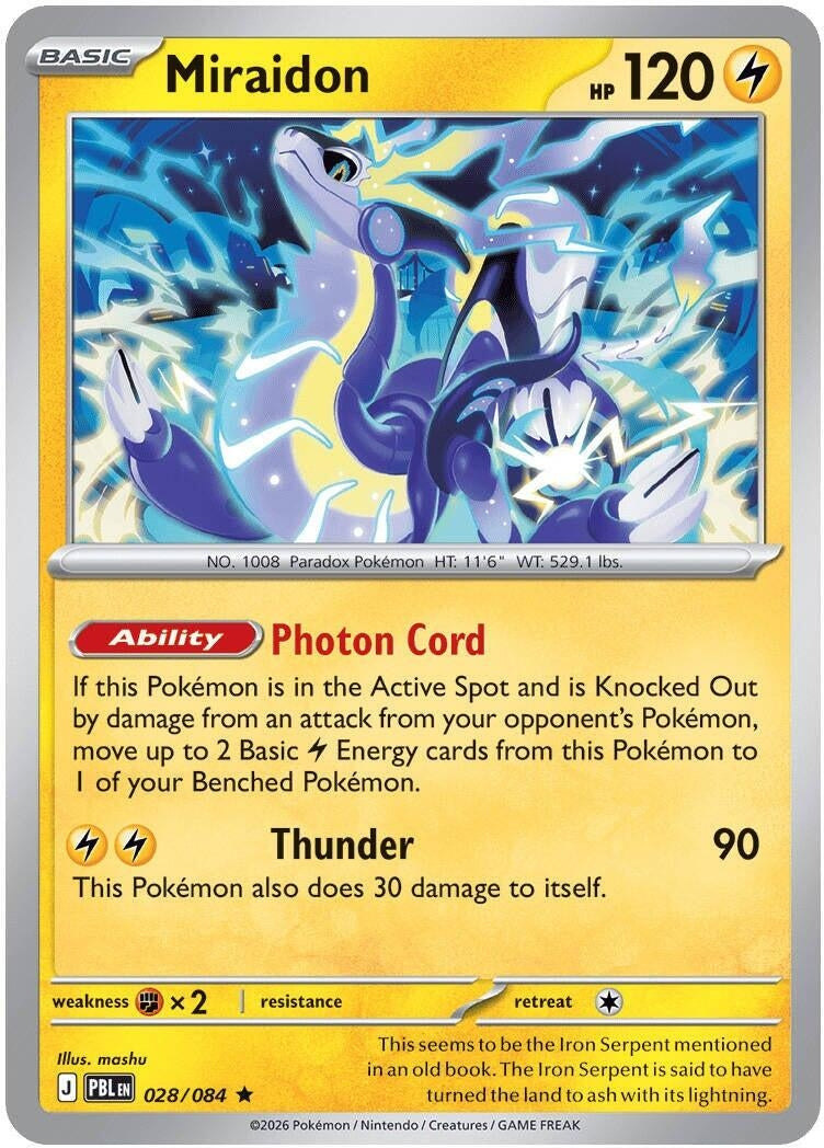 Image for Miraidon (028/084) (ME05) - Pokemon
