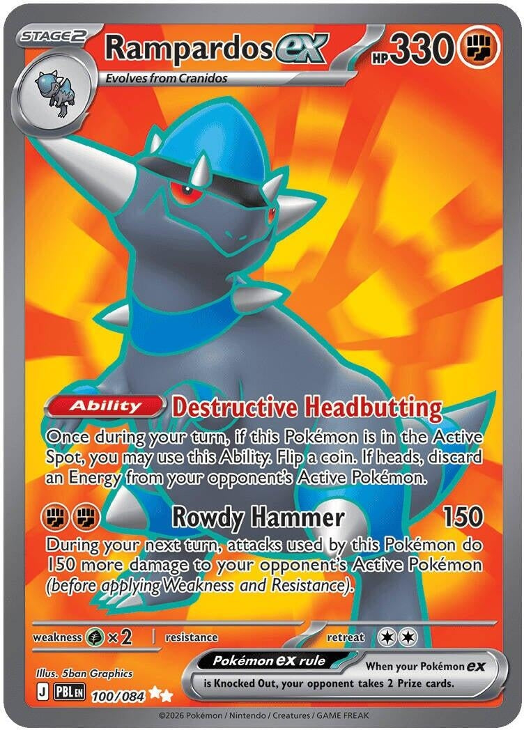 Image for Rampardos ex (100/084) (ME05) - Pokemon