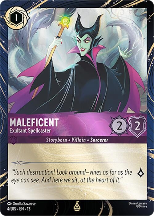 Image for Maleficent - Exultant Spellcaster (4) (DLPC) - Disney Lorcana
