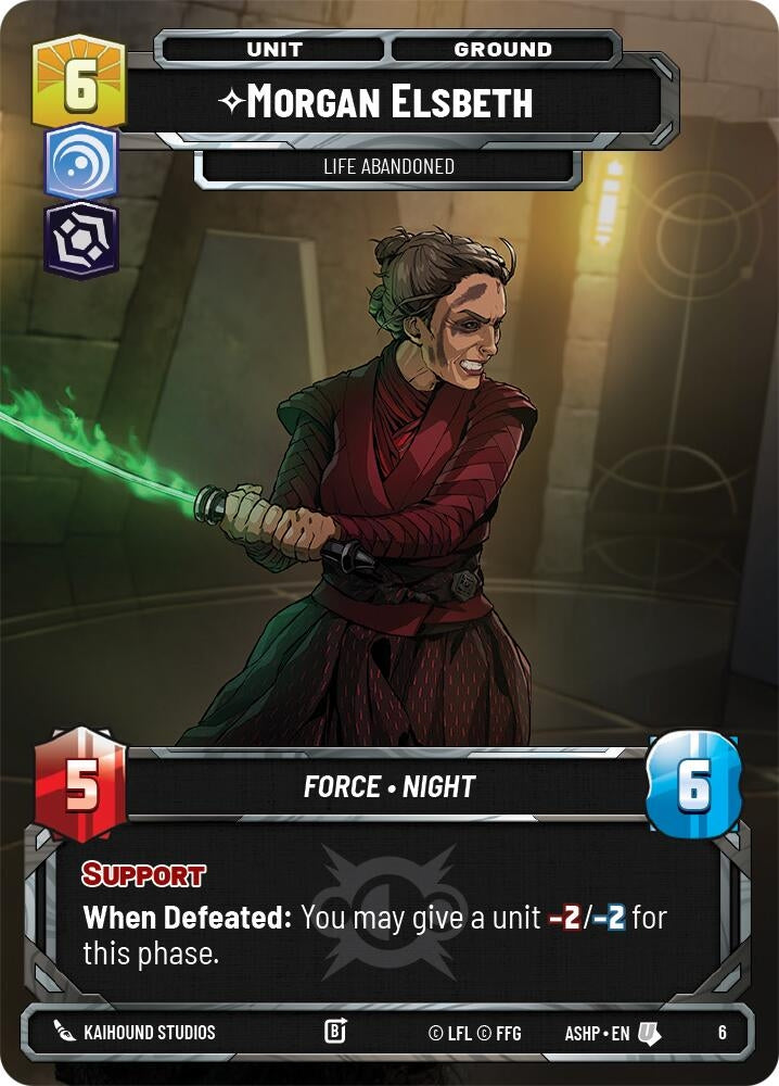 Image for Morgan Elsbeth -Life Abandoned (6) (ASHWPP) - Star Wars: Unlimited