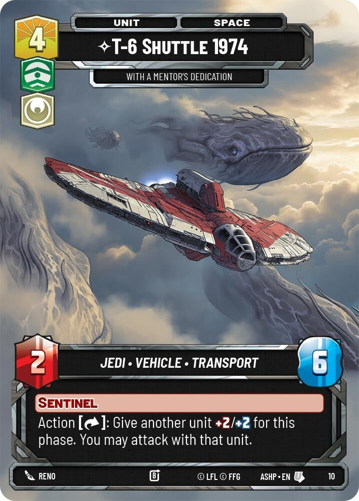 Image for T-6 Shuttle 1974 - With a Mentor's Dedication (10) (ASHWPP) - Star Wars: Unlimited