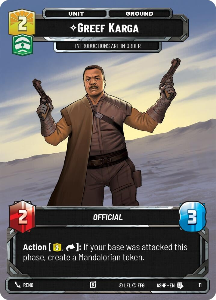 Image for Greef Karga (11) (ASHWPP) - Star Wars: Unlimited