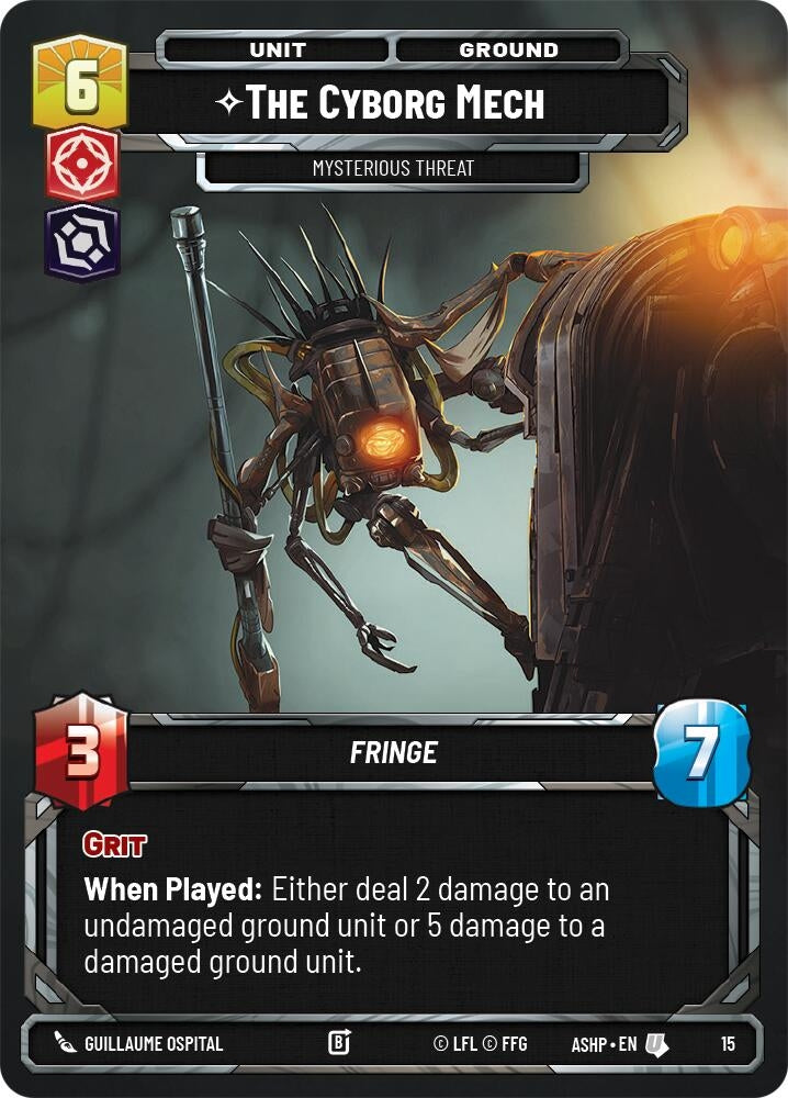 Image for The Cyborg Mech - Mysterious Threat (15) (ASHWPP) - Star Wars: Unlimited