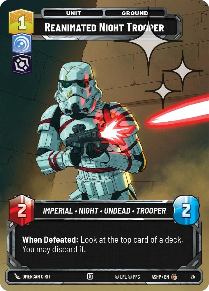 Image for Reanimated Night Trooper (Foil) (25) (ASHWPP) - Star Wars: Unlimited