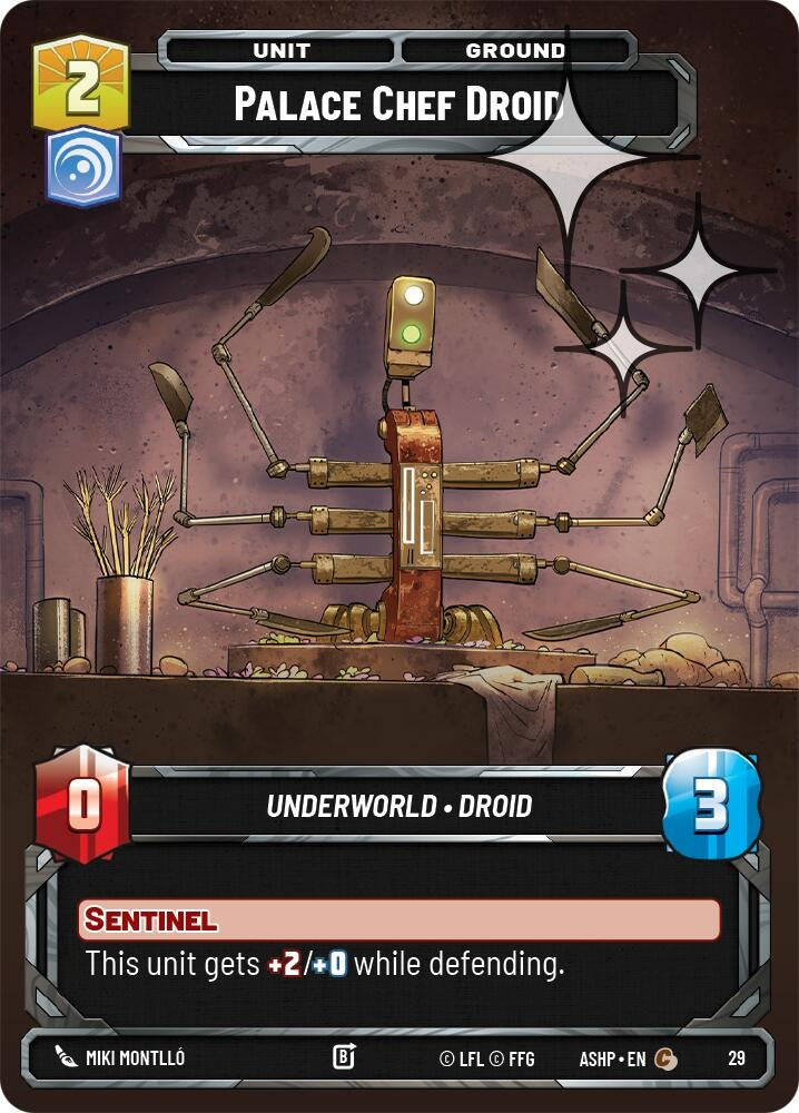 Image for Palace Chef Droid (Foil) (29) (ASHWPP) - Star Wars: Unlimited