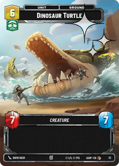 Dinosaur Turtle (Foil) (33) (ASHWPP)