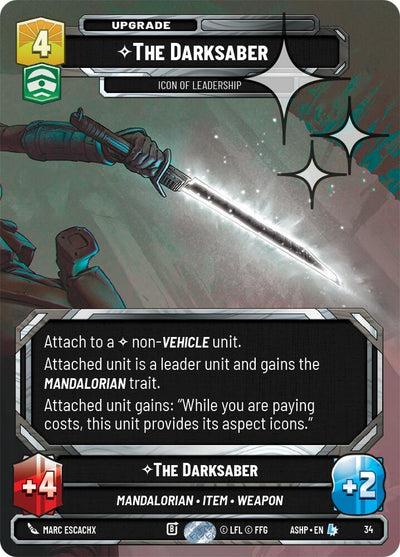 The Darksaber - Icon of Leadership (Foil) (34) (ASHWPP)