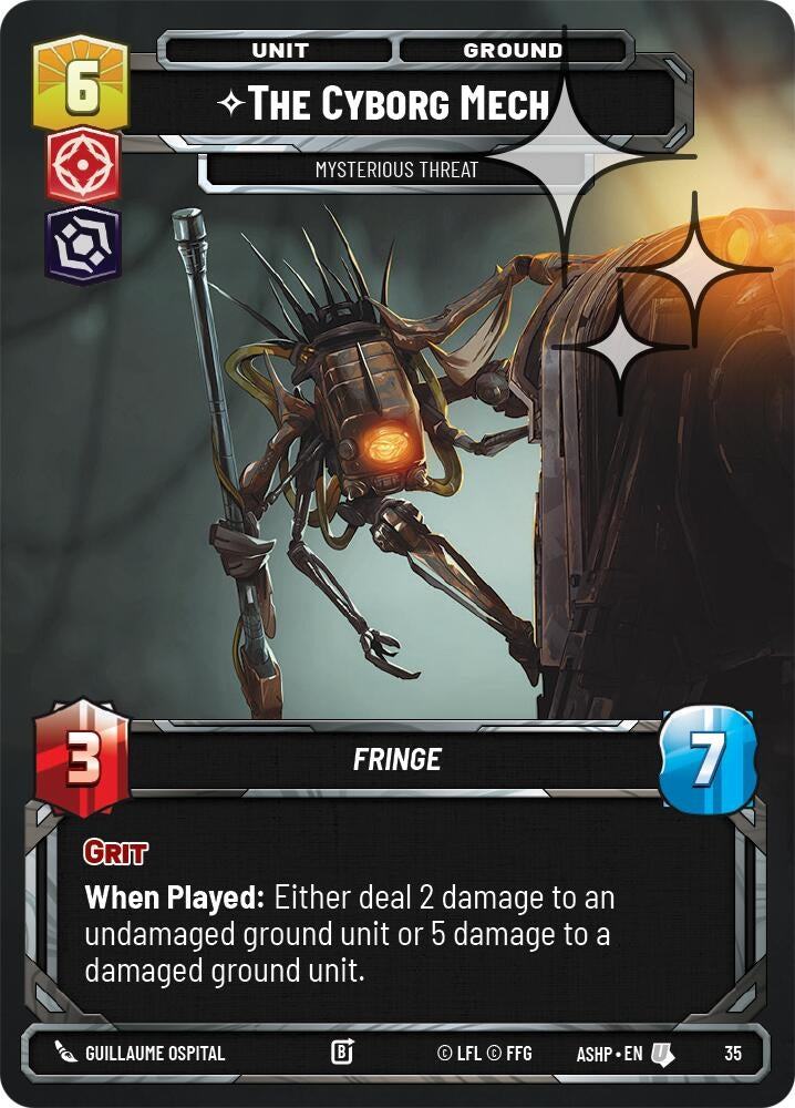 Image for The Cyborg Mech - Mysterious Threat (Foil) (35) (ASHWPP) - Star Wars: Unlimited