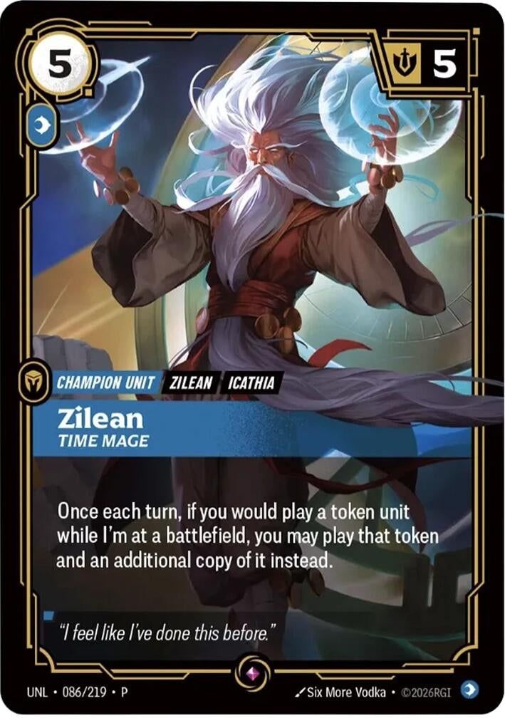 Image for Zilean - Time Mage (086/219) (OPP) - Riftbound: League of Legends Trading Card Game