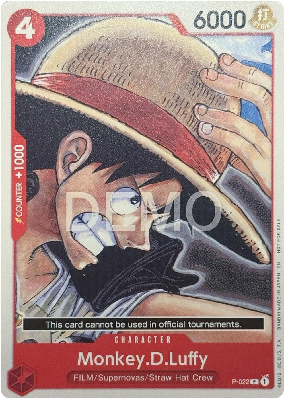 Image for Monkey.D.Luffy - P-022 (P-022) (OP-DD) - One Piece Card Game