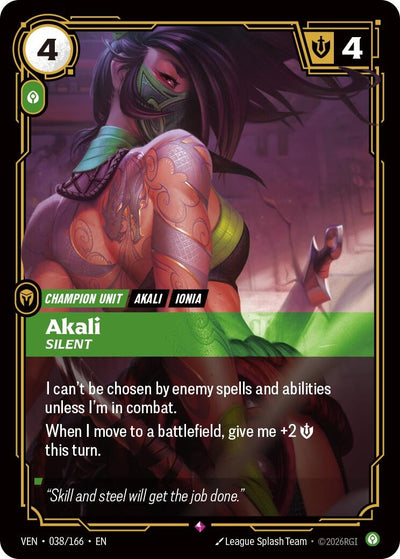 Akali, Silent (038/166) (VEN)