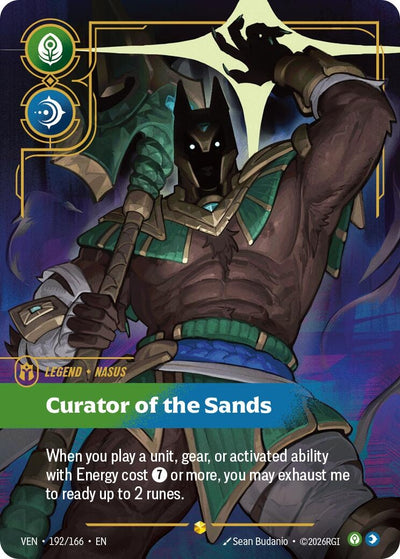 Nasus - Curator of the Sands (Overnumbered) (192/166) (VEN)