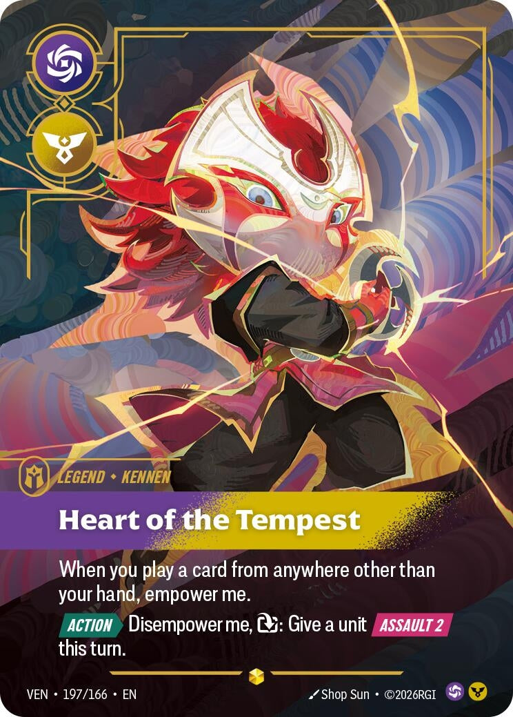 Image for Yordle, Kennen - Heart of the Tempest (Overnumbered) (197/166) (VEN) - Riftbound: League of Legends Trading Card Game
