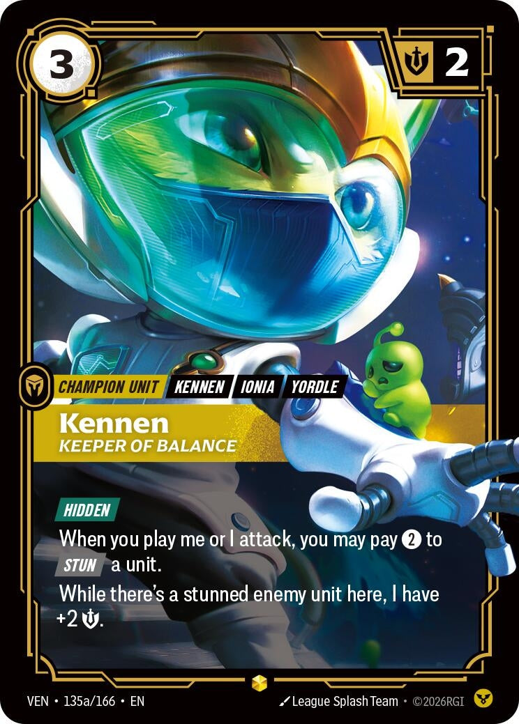 Image for Kennen, Keeper of Balance (Alternate Art) (135a/166) (VEN) - Riftbound: League of Legends Trading Card Game