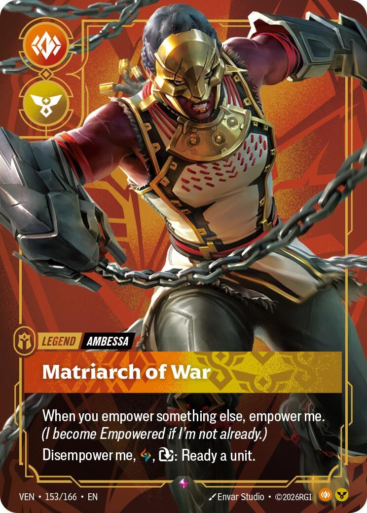Image for Ambessa - Matriarch of War (153/166) (VEN) - Riftbound: League of Legends Trading Card Game
