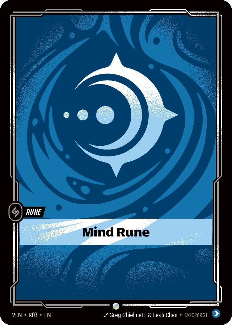 Image for Mind Rune (R03) (VEN) - Riftbound: League of Legends Trading Card Game