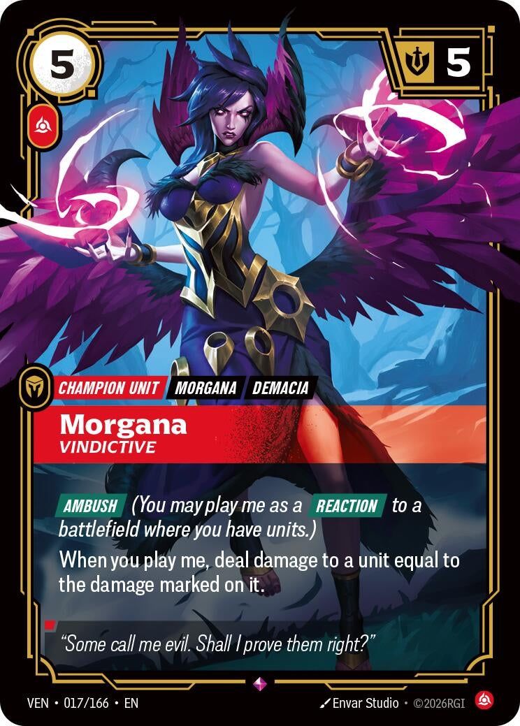 Image for Morgana, Vindictive (017/166) (VEN) - Riftbound: League of Legends Trading Card Game