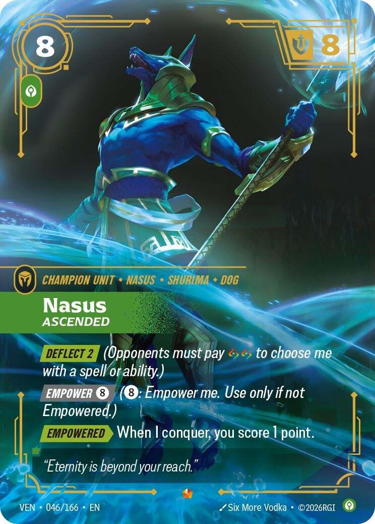 Image for Nasus, Ascended (046/166) (VEN) - Riftbound: League of Legends Trading Card Game