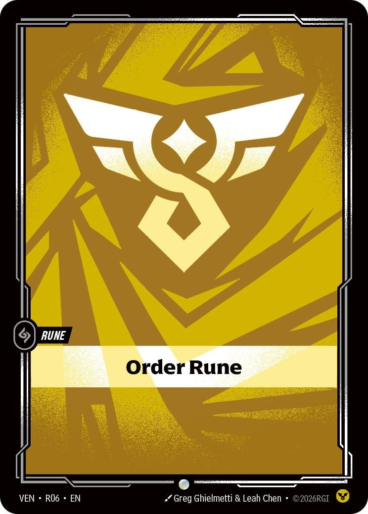 Image for Order Rune (R06) (VEN) - Riftbound: League of Legends Trading Card Game
