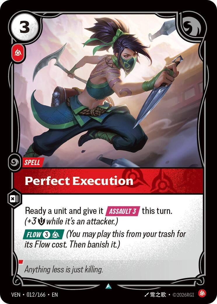 Image for Perfect Execution (012/166) (VEN) - Riftbound: League of Legends Trading Card Game