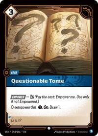 Questionable Tome - Vendetta - 054/166