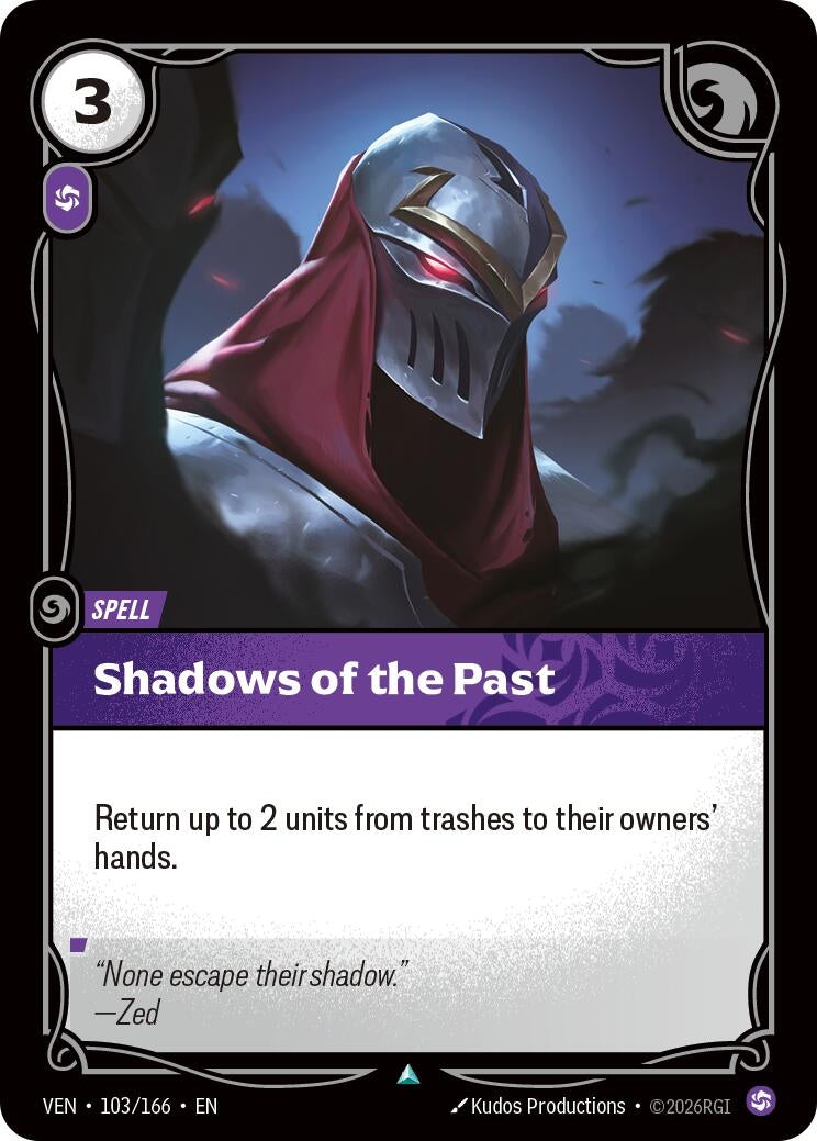 Image for Shadows of the Past (103/166) (VEN) - Riftbound: League of Legends Trading Card Game