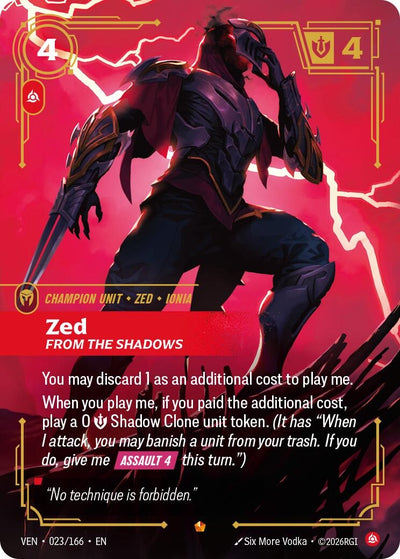 Zed, From the Shadows (023/166) (VEN)