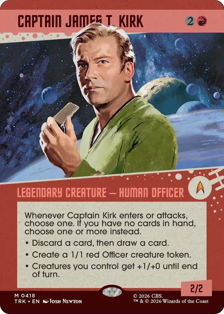 Image for Captain James T. Kirk (Showcase) (418) (TRK) - Magic: The Gathering