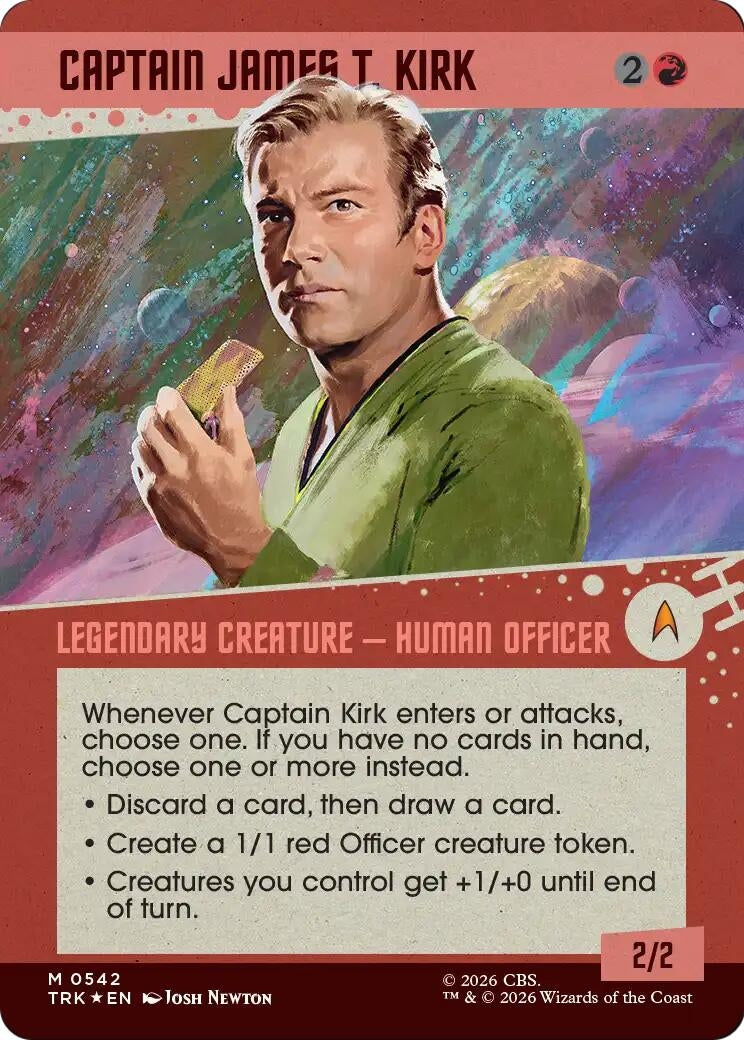 Image for Captain James T. Kirk (Showcase) (Surge Foil) (542) (TRK) - Magic: The Gathering