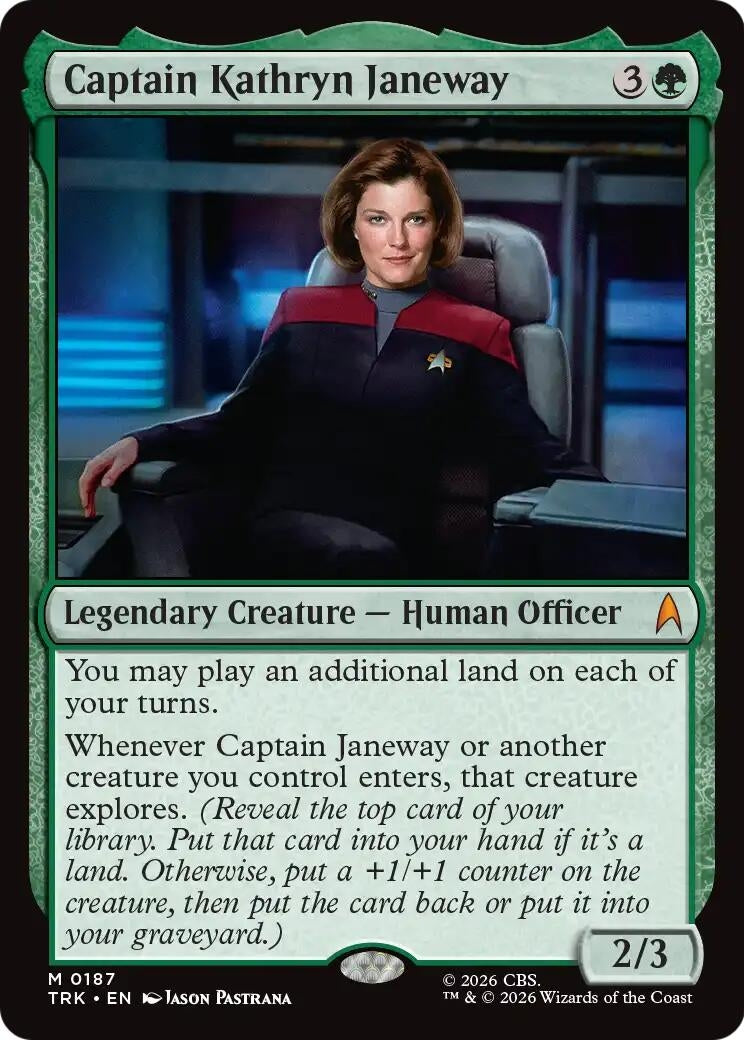 Image for Captain Kathryn Janeway (TRK) - Magic: The Gathering