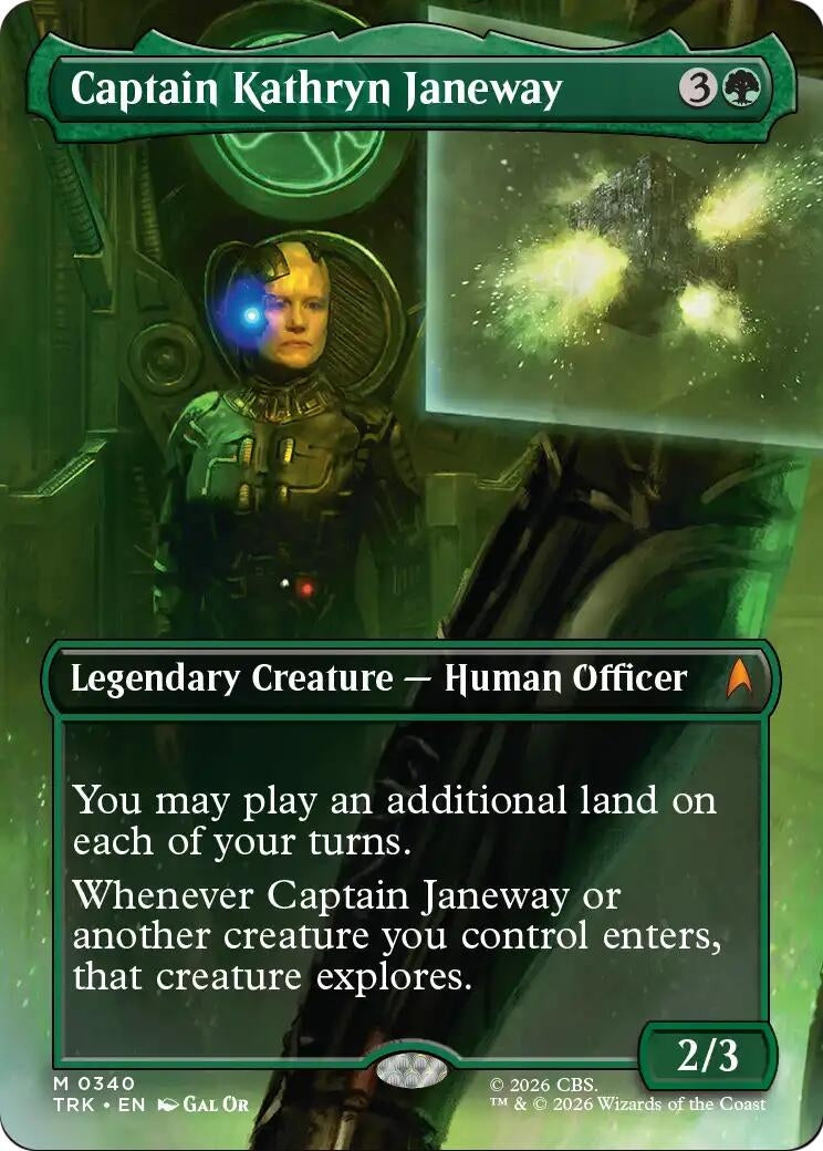 Image for Captain Kathryn Janeway (Borderless) (TRK) - Magic: The Gathering