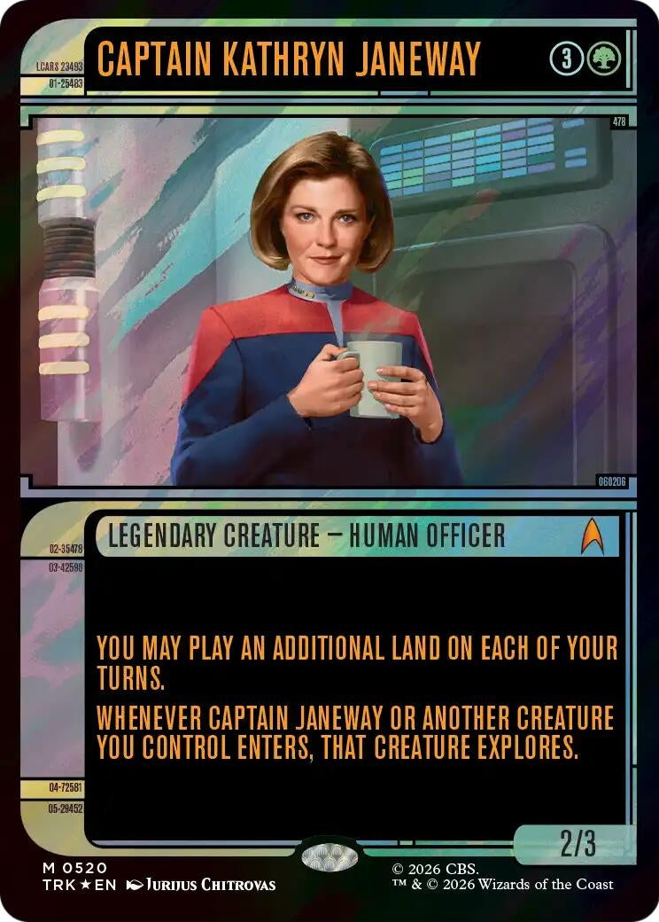 Image for Captain Kathryn Janeway (Showcase) (Surge Foil) (TRK) - Magic: The Gathering