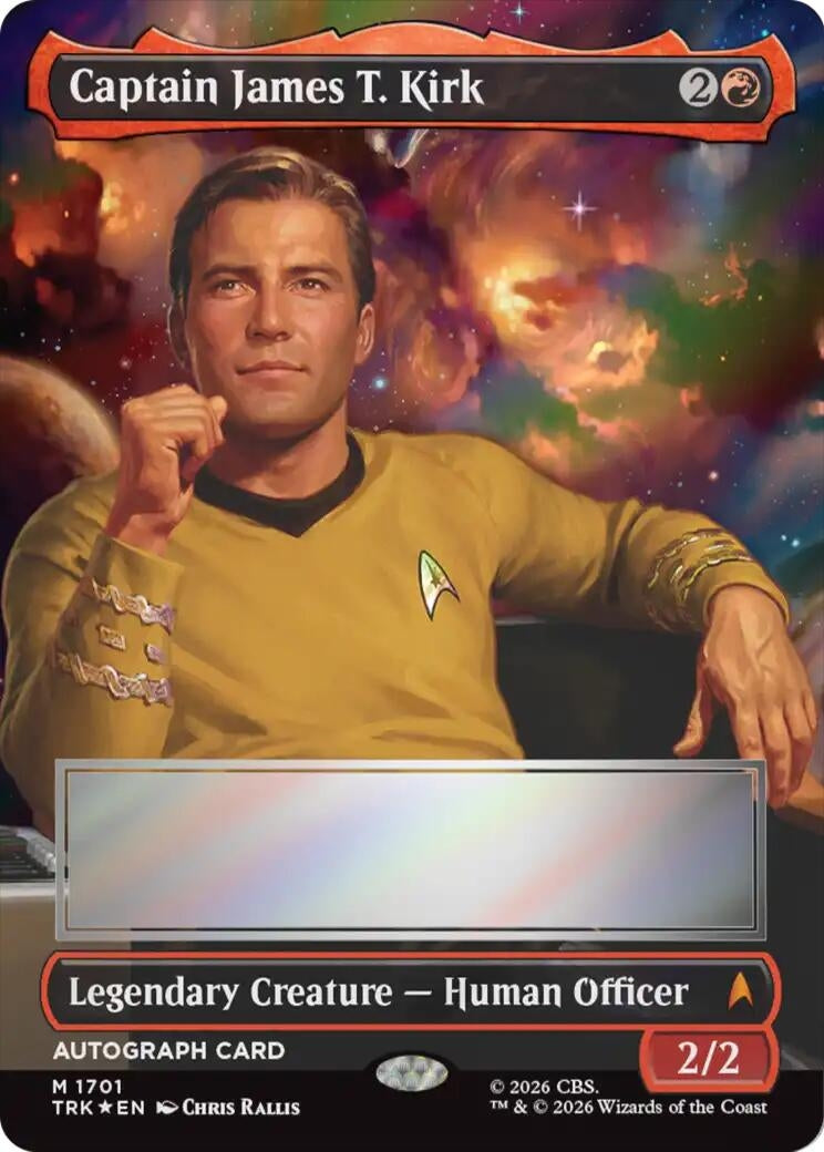 Image for Captain James T. Kirk (Borderless) (Signed) (TRK) - Magic: The Gathering
