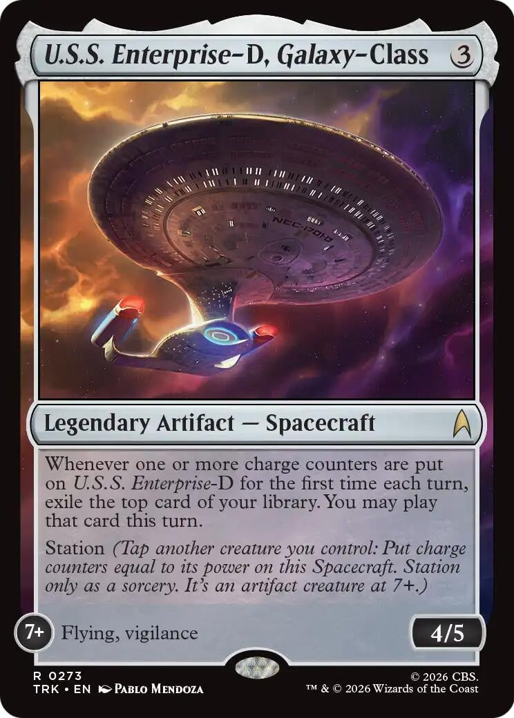 Image for U.S.S. Enterprise-D, Galaxy-Class (TRK) - Magic: The Gathering