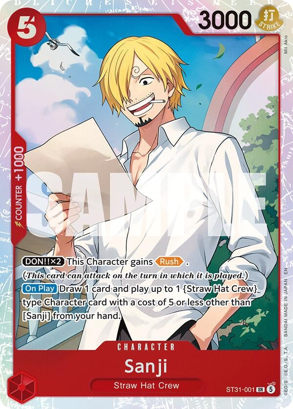 Image for Sanji (ST31-001) (ST-31) - One Piece Card Game