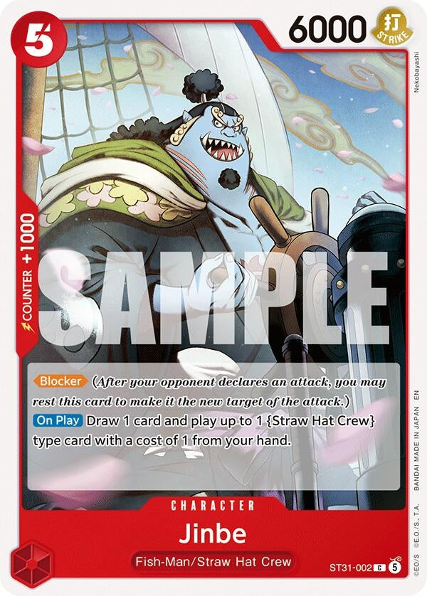 Image for Jinbe (ST31-002) (ST-31) - One Piece Card Game