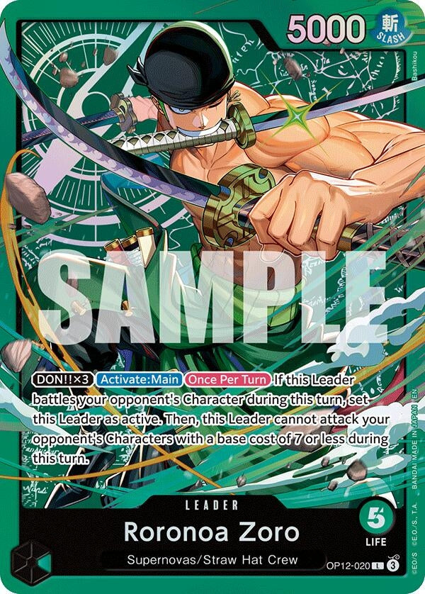 Image for Roronoa Zoro (OP12-020) (OP12-020) (ST-32) - One Piece Card Game