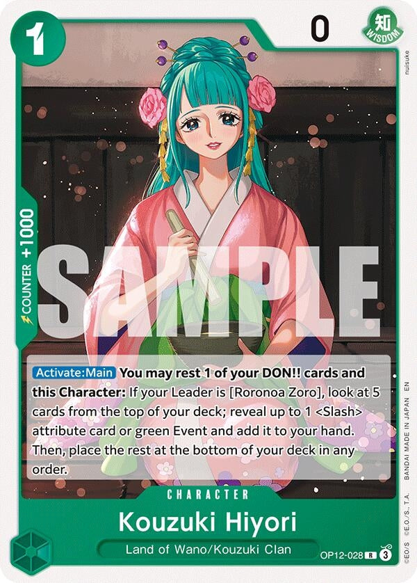 Image for Kouzuki Hiyori (OP12-028) (ST-32) - One Piece Card Game
