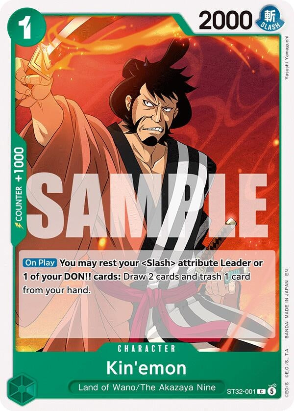 Image for Kin'emon (ST32-001) (ST-32) - One Piece Card Game