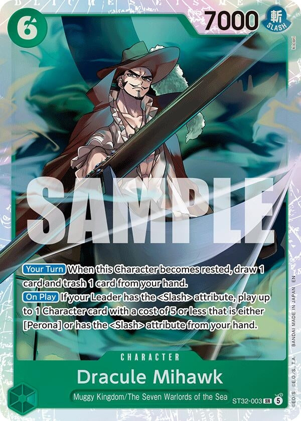 Image for Dracule Mihawk (ST32-003) (ST-32) - One Piece Card Game
