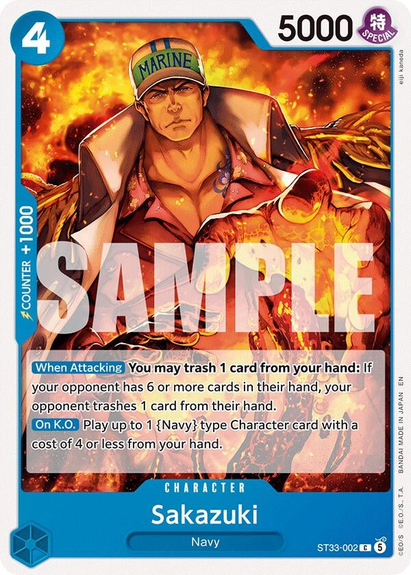 Image for Sakazuki (ST33-002) (ST-33) - One Piece Card Game