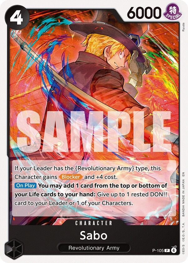 Image for Sabo (P-105) (P-105) (ST-35) - One Piece Card Game