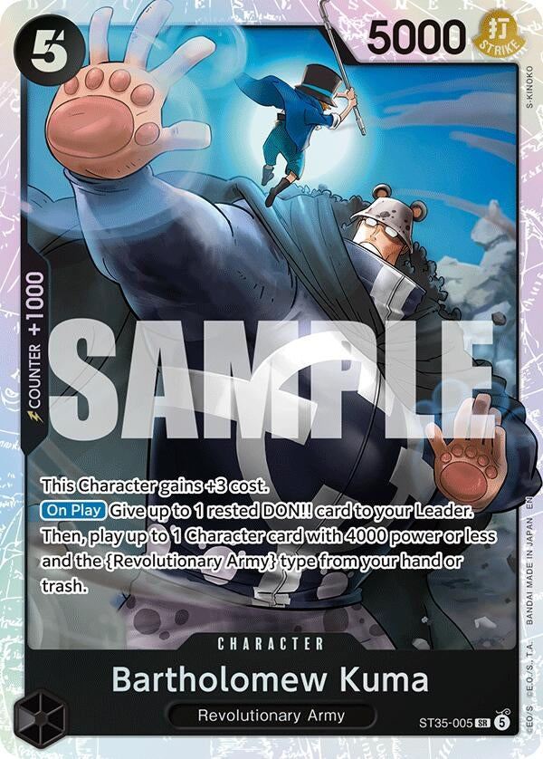 Image for Bartholomew Kuma (ST35-005) (ST-35) - One Piece Card Game