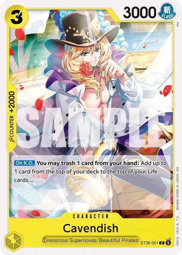 Image for Cavendish (ST36-001) (ST-36) - One Piece Card Game