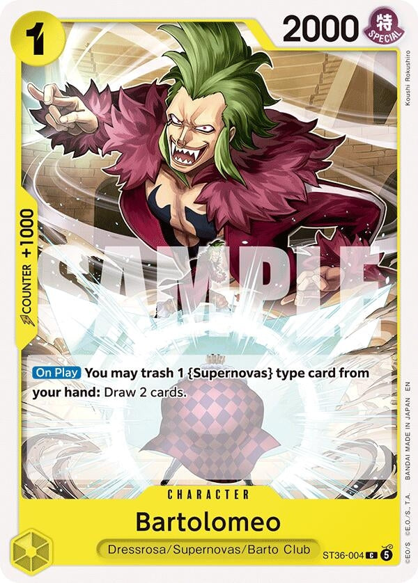 Image for Bartolomeo (ST36-004) (ST-36) - One Piece Card Game