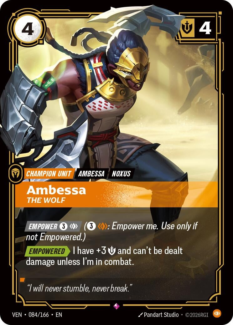 Image for Ambessa, The Wolf (084/166) (VEN) - Riftbound: League of Legends Trading Card Game