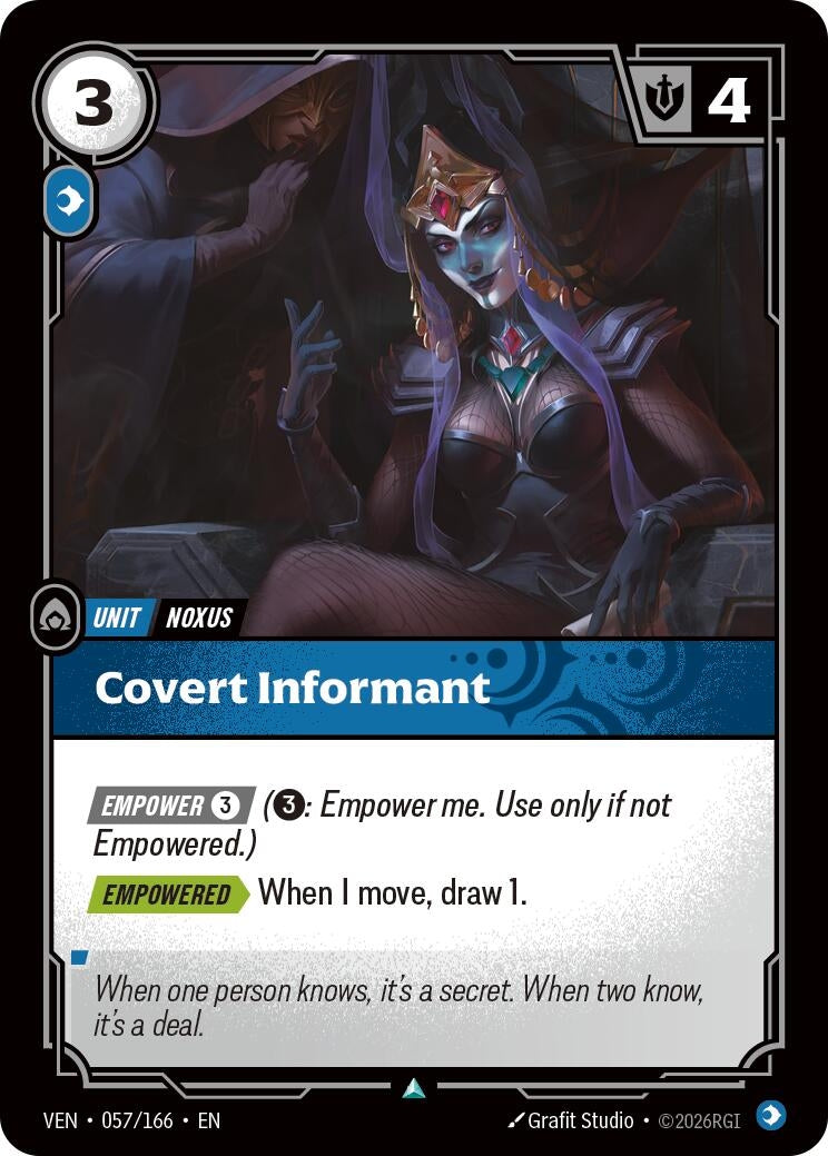 Image for Covert Informant (057/166) (VEN) - Riftbound: League of Legends Trading Card Game
