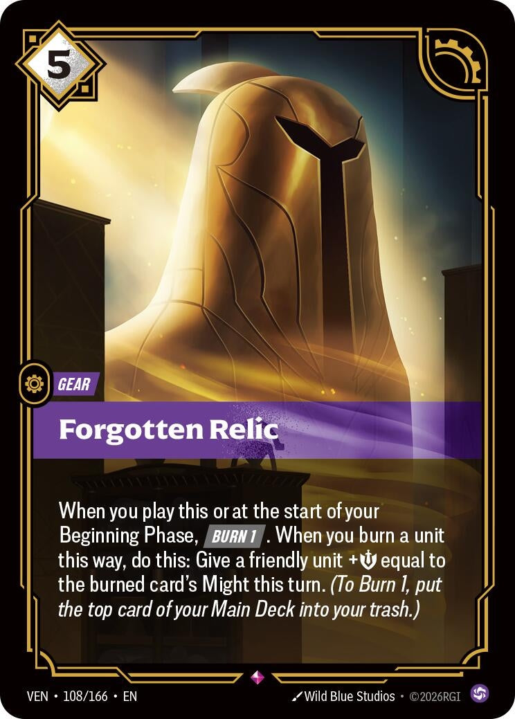 Image for Forgotten Relic (108/166) (VEN) - Riftbound: League of Legends Trading Card Game