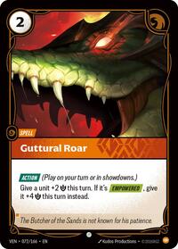 Guttural Roar - Vendetta - 072/166